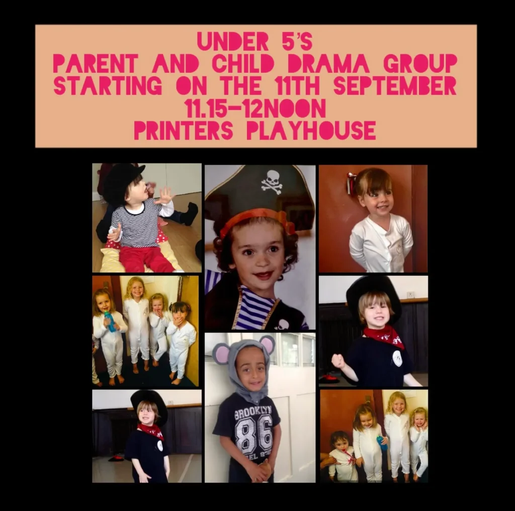 Robinson Academy of Drama Under 5s parent and child drama group poster